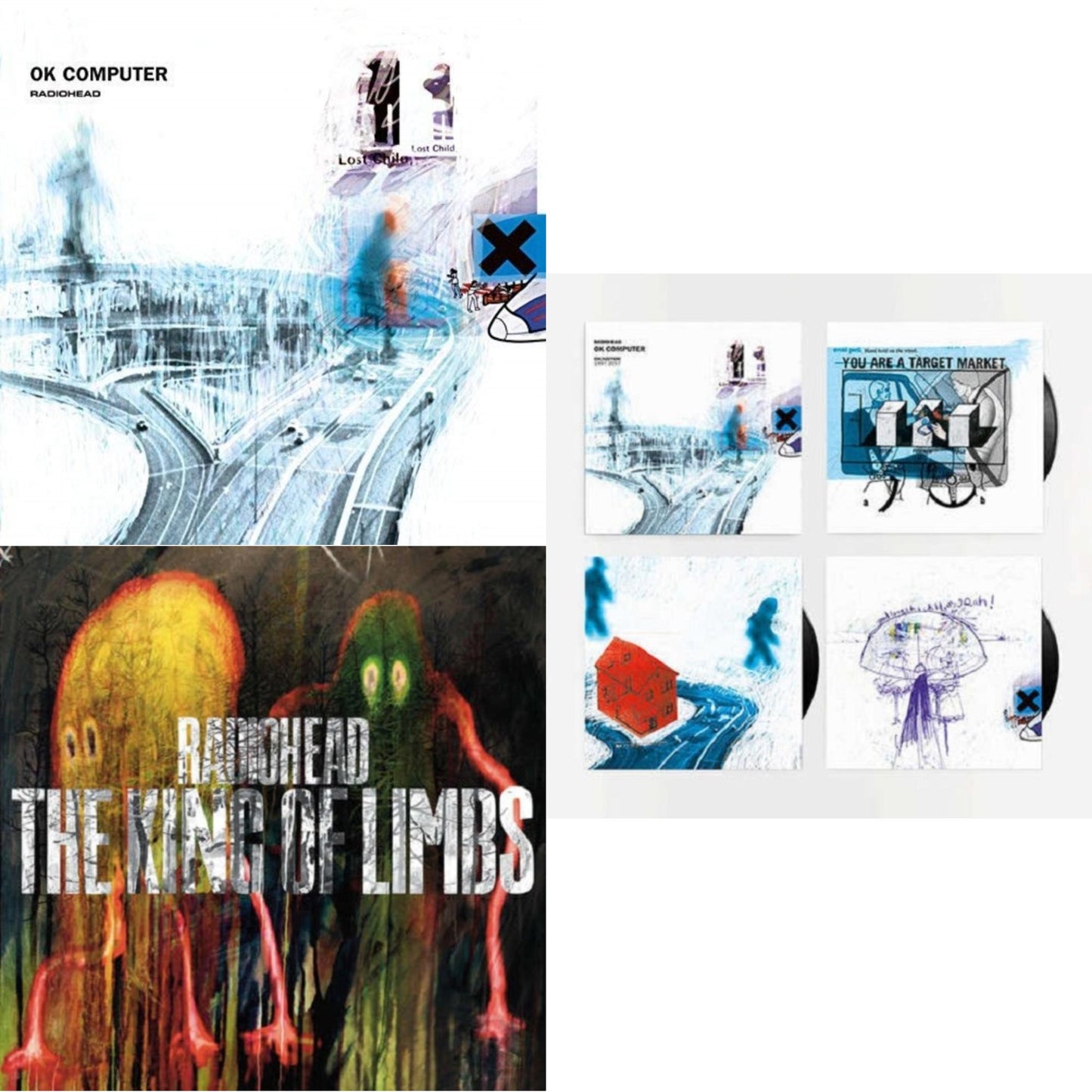 Ok Computer (2LP/180G) & King Of Limbs (180G) & Ok Computer Oknotok (3LP/180G)
