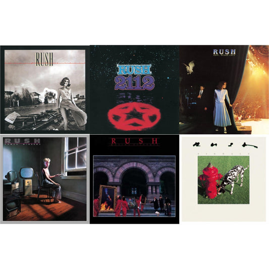 2112 (180G) & Permanent Waves (180G) & Moving Pictures (180G LP Vinyl/Dl Card) & Exit Stage Left (180G) & Signals (180G) & Power Windows (180G)