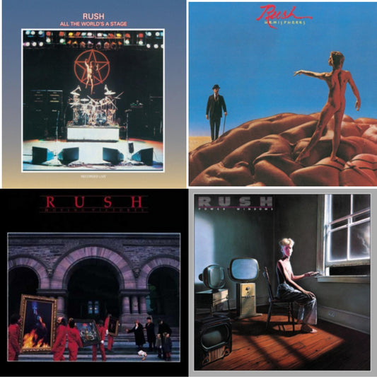 All The World's A Stage (180G) & Hemispheres (180G) & Moving Pictures (180G LP Vinyl/Dl Card) & Power Windows (180G)