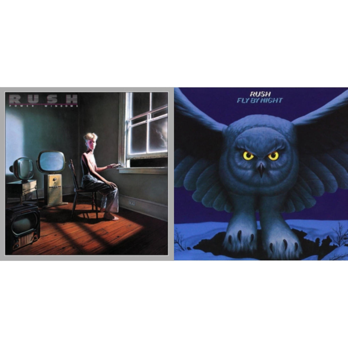 Rush - Fly By Night (180G) & Power Windows (180G) - LP Vinyl Bundle