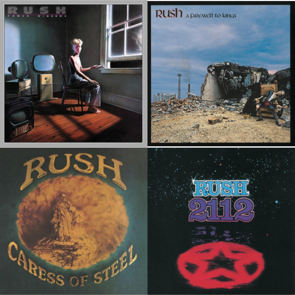 Caress Of Steel (180G/Dl Card) & 2112 (180G) & Farewell To Kings (180G) & Power Windows (180G)