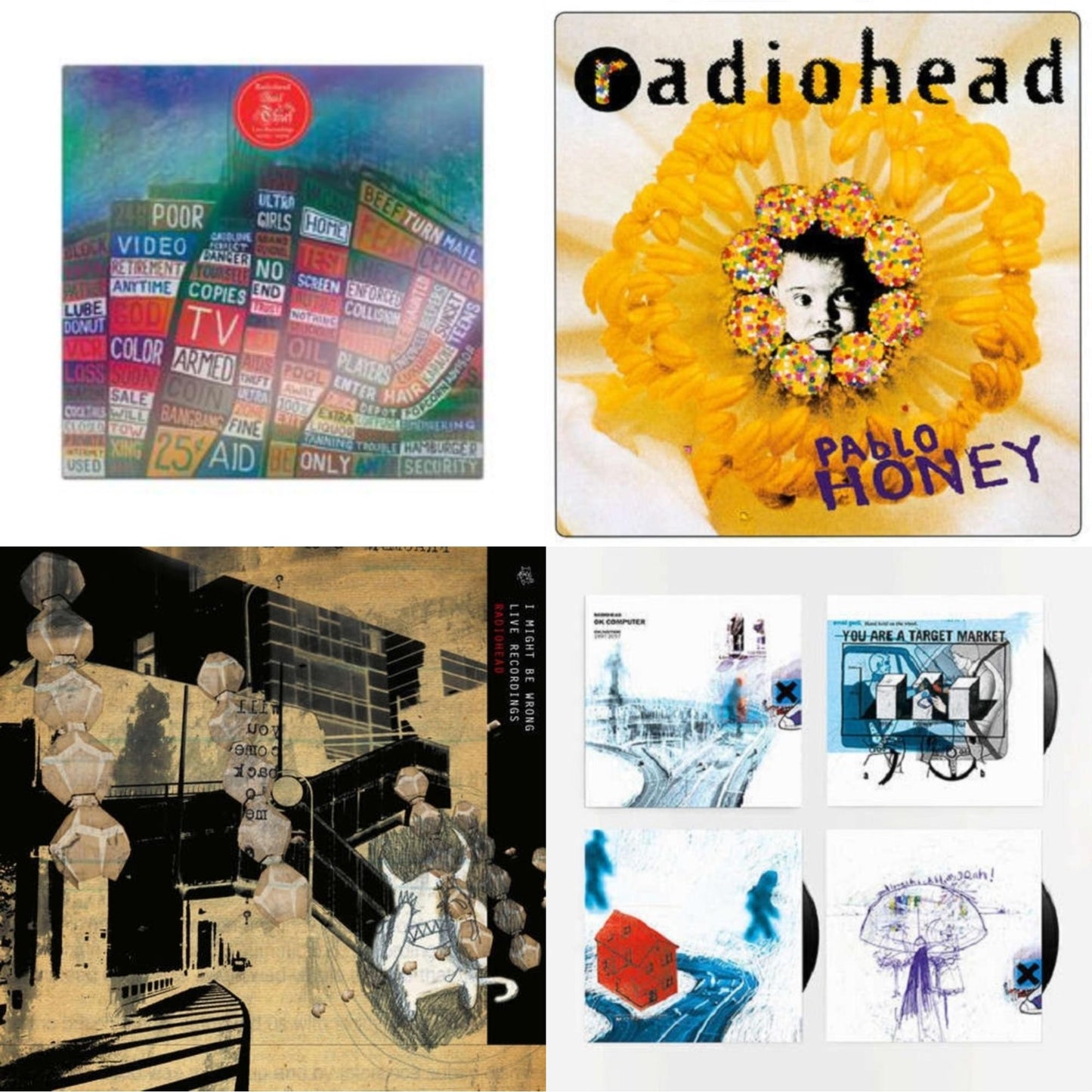 Hail To The Thief (Live Recordings 2003-2009) & Pablo Honey (180G) & I Might Be Wrong & Ok Computer Oknotok (3LP/180G)