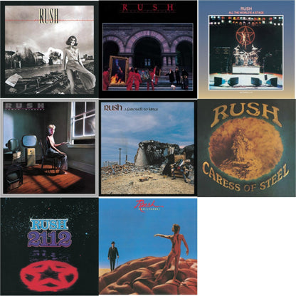 Caress Of Steel (180G/Dl Card) & All The World's A Stage (180G) & 2112 (180G) & Farewell To Kings (180G) & Hemispheres (180G) & Permanent Waves (180G) & Moving Pictures (180G LP Vinyl/Dl Card) & Power Windows (180G)