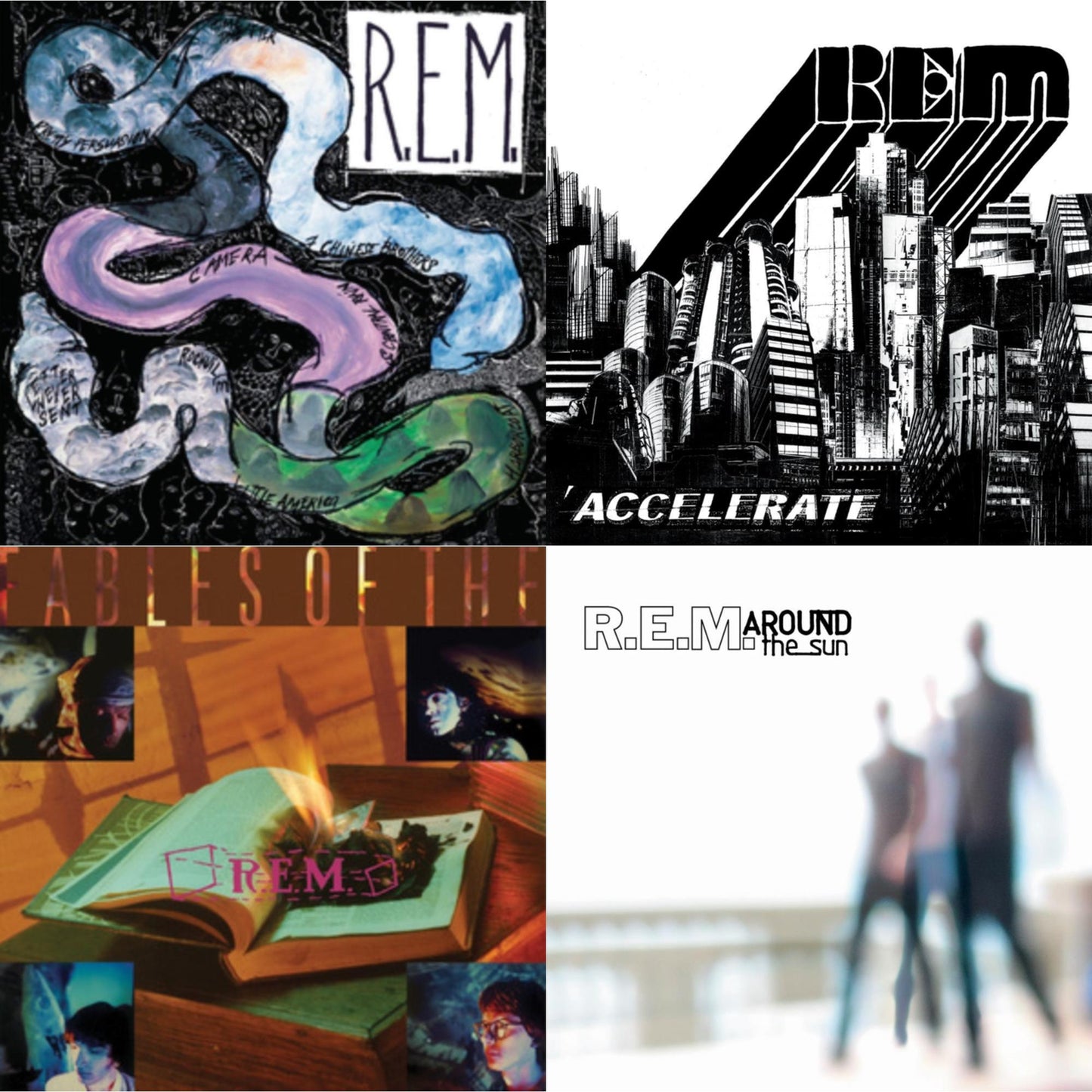 This is a 4 LP Vinyl SKU bundle.
1.This LP Vinyl is brand new.Format: LP VinylMusic Style: Alternative RockThis item's title is: Fables Of The ReconstructionArtist: R.E.M.Label: I.R.S. RecordsBarcode: 602465172270Release Date: 5/31/2024
2.This LP Vinyl is brand new.