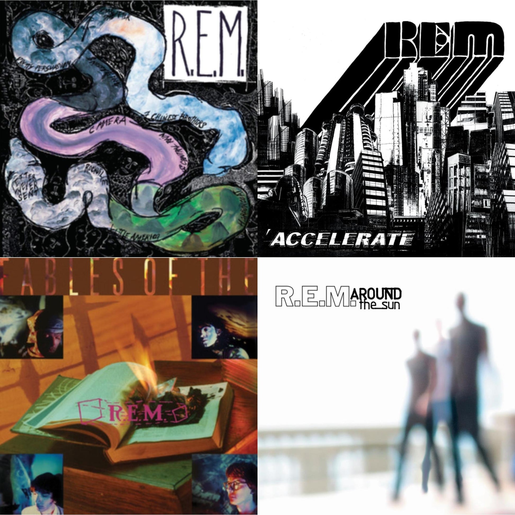 This is a 4 LP Vinyl SKU bundle.
1.This LP Vinyl is brand new.Format: LP VinylMusic Style: Alternative RockThis item's title is: Fables Of The ReconstructionArtist: R.E.M.Label: I.R.S. RecordsBarcode: 602465172270Release Date: 5/31/2024
2.This LP Vinyl is brand new.