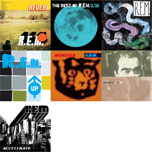 Reckoning & Lifes Rich Pageant & In Time: The Best Of R.E.M. 1988-2003 (2LP/180G) & Monster & Up (25Th Anniversary) (Deluxe Edition) (2LP) & Reveal & Accelerate