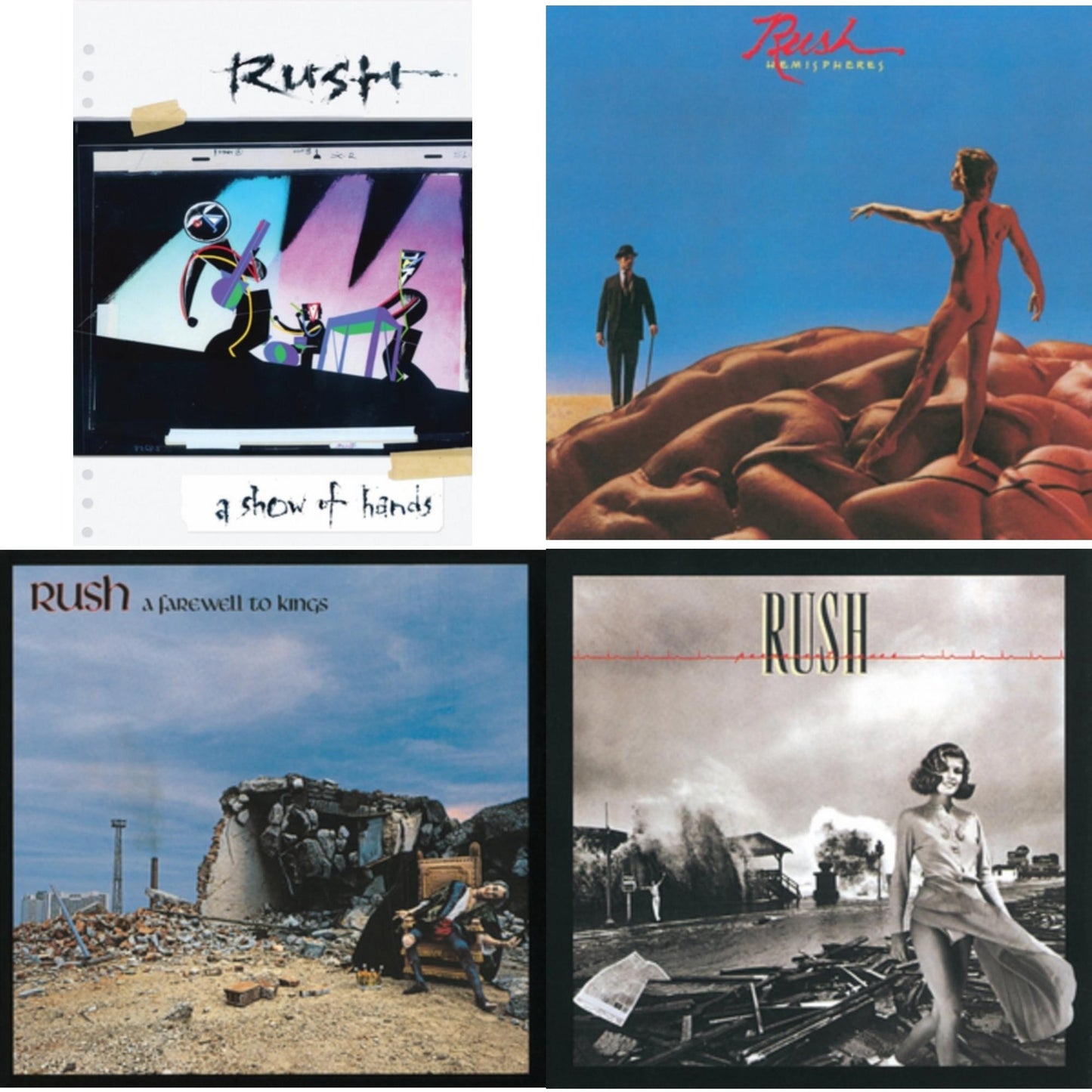Farewell To Kings (180G) & Hemispheres (180G) & Permanent Waves (180G) & Show Of Hands (180G)
