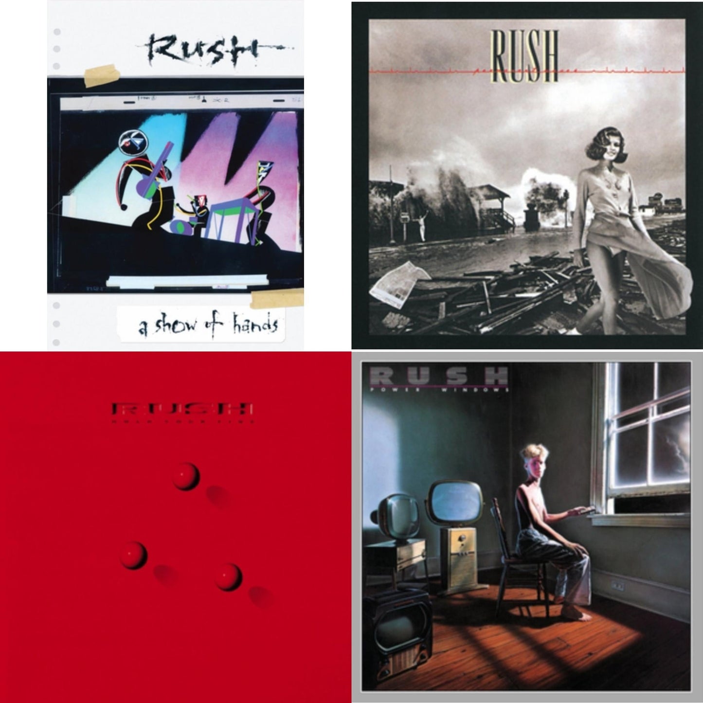 Permanent Waves (180G) & Power Windows (180G) & Hold Your Fire (180G) & Show Of Hands (180G)