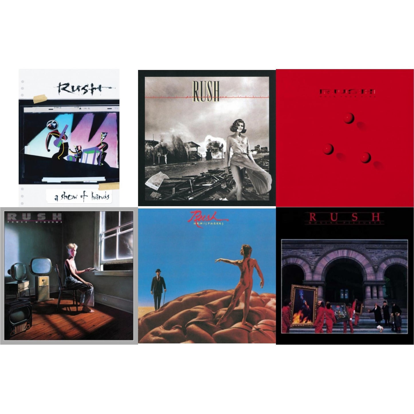 Hemispheres (180G) & Permanent Waves (180G) & Moving Pictures (180G LP Vinyl/Dl Card) & Power Windows (180G) & Hold Your Fire (180G) & Show Of Hands (180G)