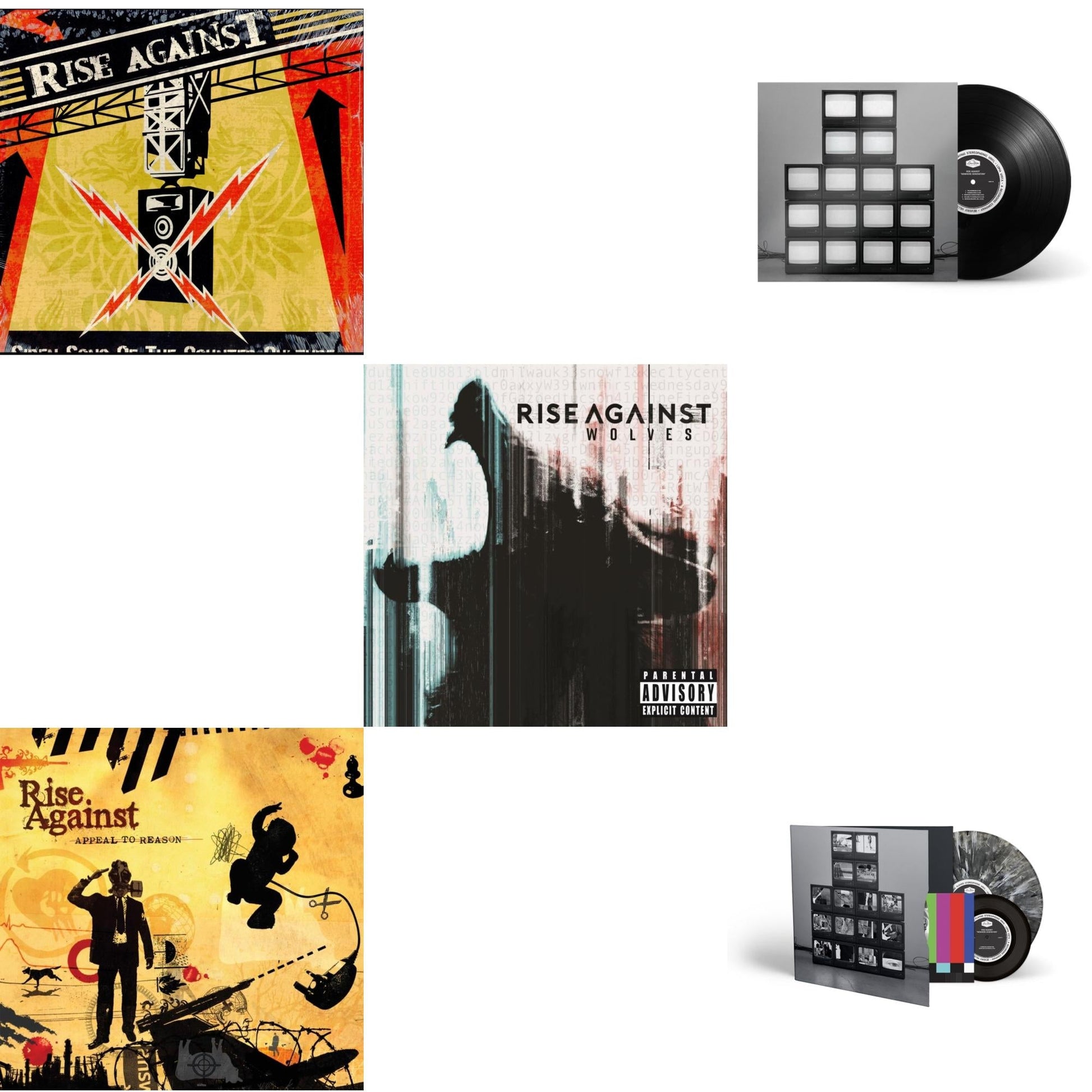 This is a 5 LP Vinyl SKU bundle.
1.This LP Vinyl is brand new.Format: LP VinylMusic Style: PunkThis item's title is: Siren Song Of Counter CultureArtist: Rise AgainstLabel: Interscope RecordsBarcode: 602498637326Release Date: 9/14/2004
2.This LP Vinyl is brand new.