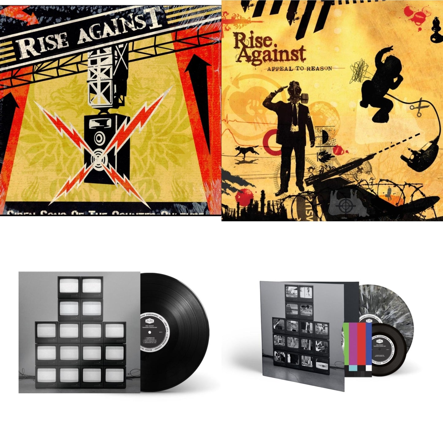 This is a 4 LP Vinyl SKU bundle.
1.This LP Vinyl is brand new.Format: LP VinylMusic Style: PunkThis item's title is: Siren Song Of Counter CultureArtist: Rise AgainstLabel: Interscope RecordsBarcode: 602498637326Release Date: 9/14/2004
2.This LP Vinyl is brand new.
