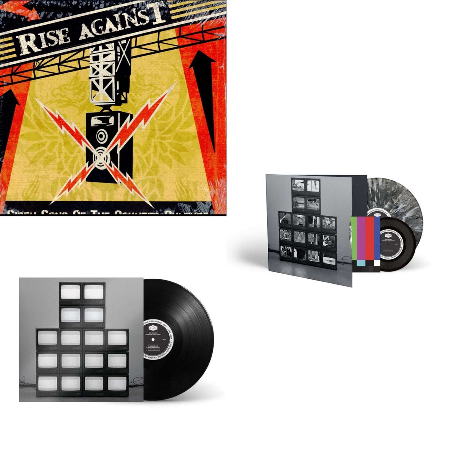 This is a 3 LP Vinyl SKU bundle.
1.This LP Vinyl is brand new.Format: LP VinylMusic Style: PunkThis item's title is: Siren Song Of Counter CultureArtist: Rise AgainstLabel: Interscope RecordsBarcode: 602498637326Release Date: 9/14/2004
2.This LP Vinyl is brand new.