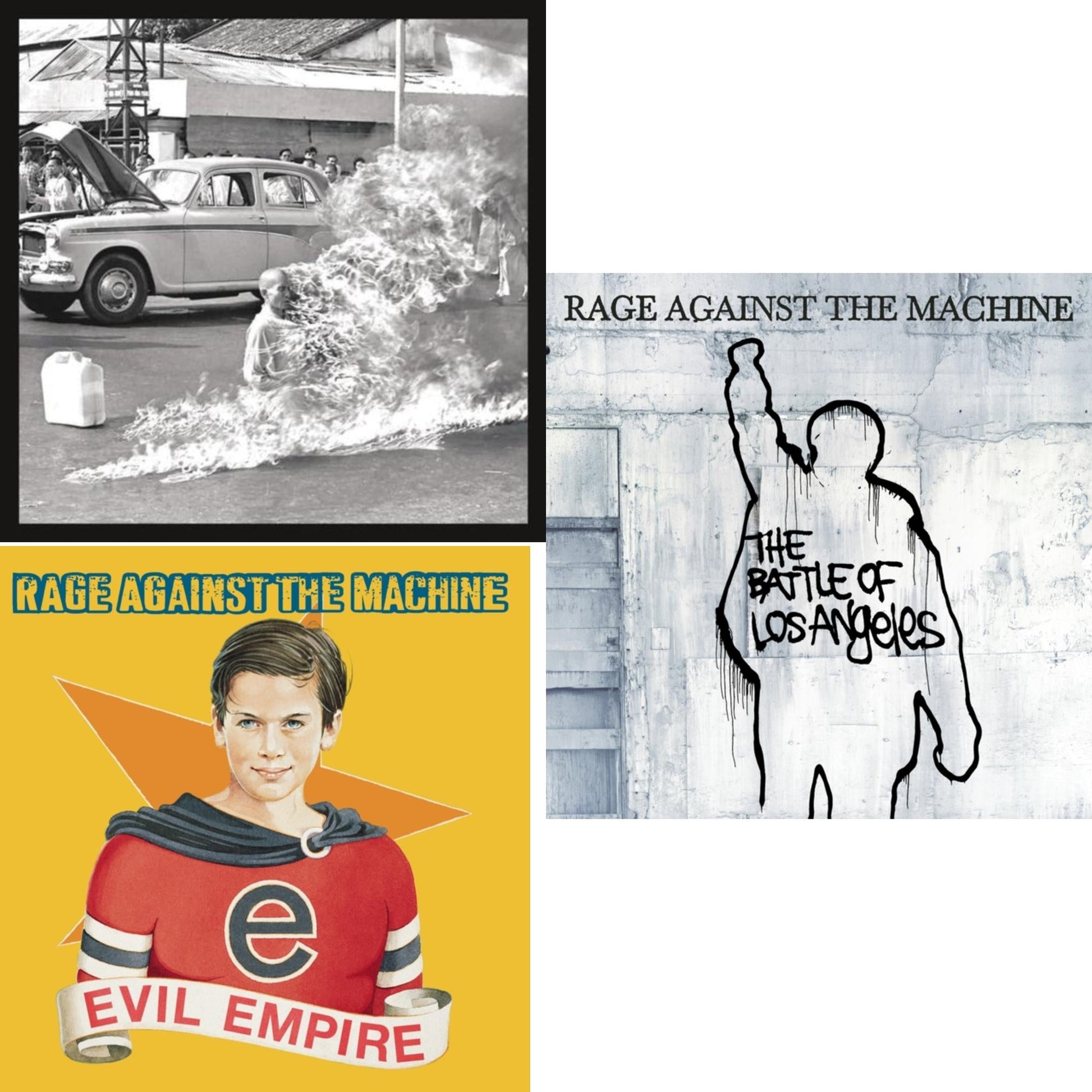 This is a 3 CD SKU bundle.
1.This CD is brand new.Format: CDMusic Style: Alternative MetalThis item's title is: Rage Against The Machine (20Th Anniversary)Artist: Rage Against The MachineLabel: LEGACYBarcode: 887654123428Release Date: 11/27/2012
2.This CD is brand new.