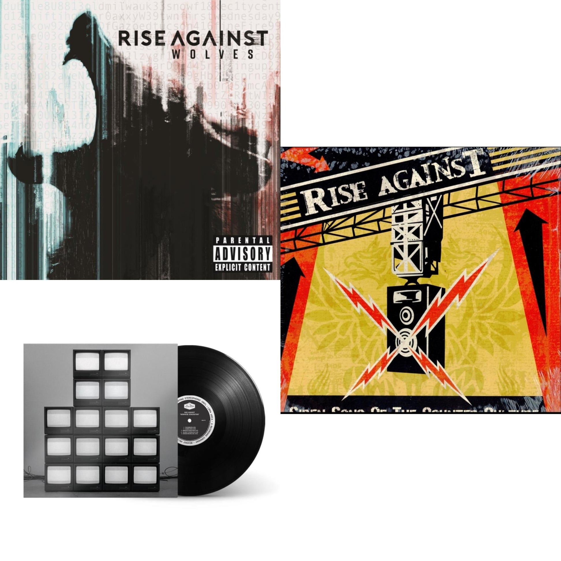 This is a 3 LP Vinyl SKU bundle.
1.This LP Vinyl is brand new.Format: LP VinylMusic Style: PunkThis item's title is: Siren Song Of Counter CultureArtist: Rise AgainstLabel: Interscope RecordsBarcode: 602498637326Release Date: 9/14/2004
2.This LP Vinyl is brand new.