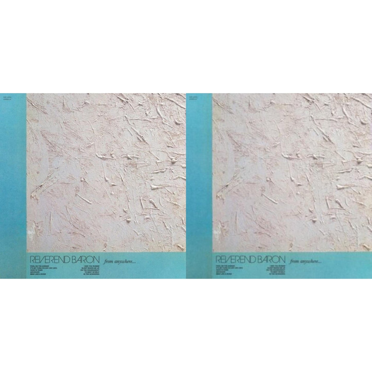 This is a 2 LP Vinyl SKU bundle.
1.This LP Vinyl is brand new.Format: LP VinylMusic Style: Indie RockThis item's title is: From Anywhere (Podwer Blue LP Vinyl) (I)Artist: Reverend BaronLabel: KARMA CHIEF RECORDS/COLEMINE RBarcode: 674862658817Release Date: 6/24/2022
2.