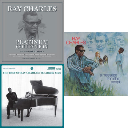 Platinum Collection (White LP Vinyl) & Best Of Ray Charles: The Atlantic Years (2LP/White Vinyl) & Message From The People (140G)