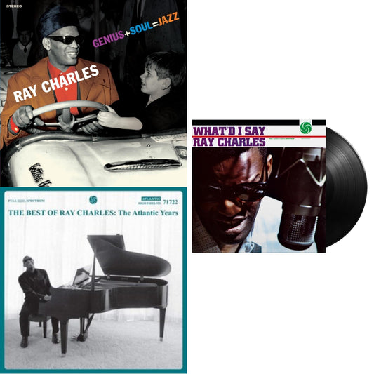 Best Of Ray Charles: The Atlantic Years (2LP/White Vinyl) & Genius + Soul = Jazz (Orange LP Vinyl) & What'd I Say (180G)