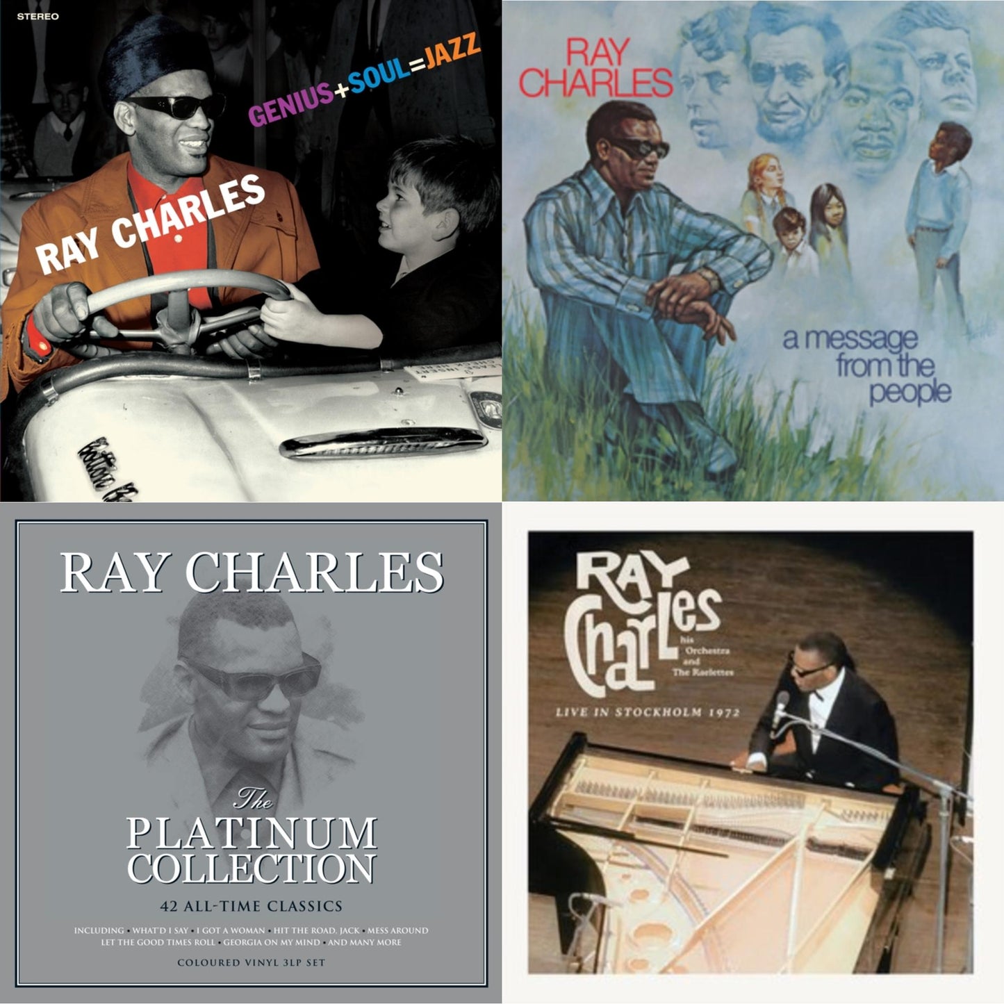 This is a 4 LP Vinyl SKU bundle.
1.This LP Vinyl is brand new.Format: LP VinylThis item's title is: Genius + Soul = Jazz (Orange LP Vinyl)Artist: Ray CharlesLabel: 20TH CENTURY MASTERWORKSBarcode: 8436563183751Release Date: 1/28/2022
2.This LP Vinyl is brand new.