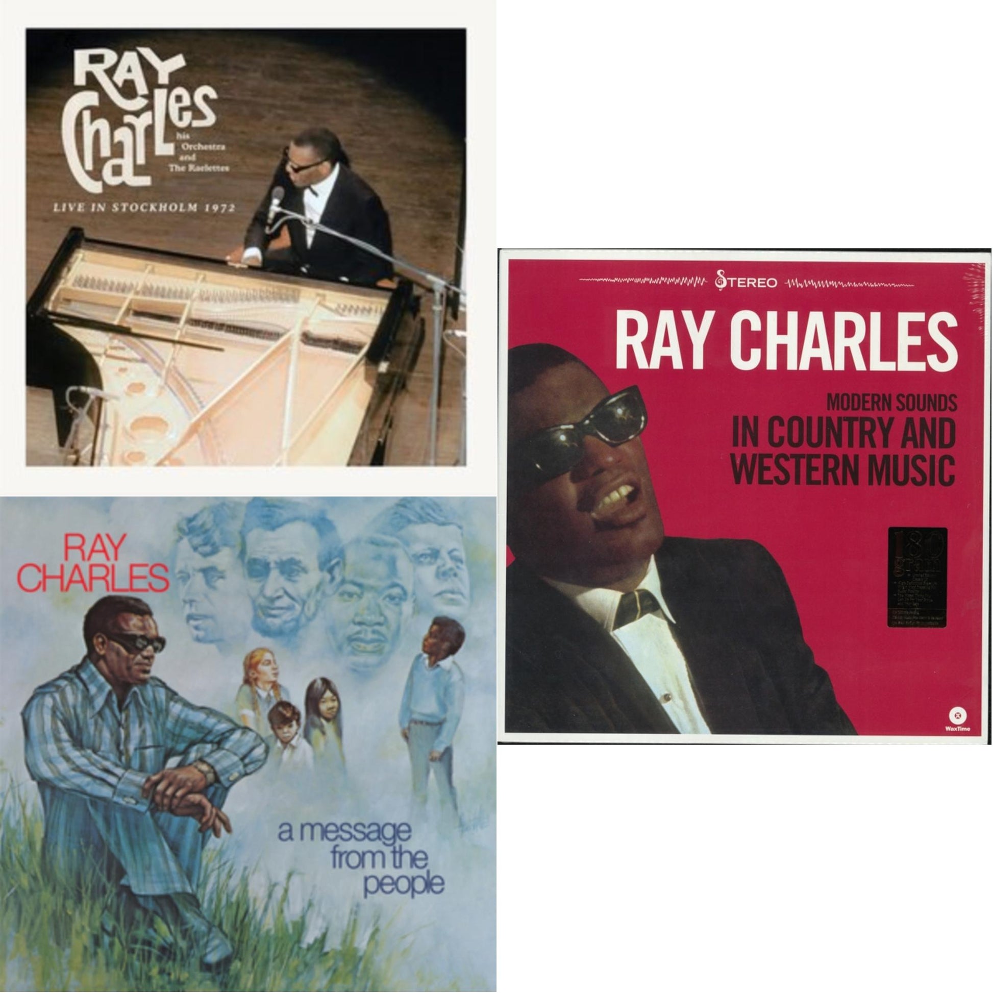 This is a 3 LP Vinyl SKU bundle.
1.This LP Vinyl is brand new.Format: LP VinylMusic Style: Rhythm & BluesThis item's title is: Live In Stockholm 1972 (140G)Artist: Ray CharlesLabel: TANGERINE RECORDSBarcode: 708857211111Release Date: 10/25/2021
2.This LP Vinyl is brand new.