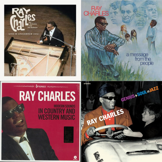 This is a 4 LP Vinyl SKU bundle.
1.This LP Vinyl is brand new.Format: LP VinylMusic Style: Rhythm & BluesThis item's title is: Live In Stockholm 1972 (140G)Artist: Ray CharlesLabel: TANGERINE RECORDSBarcode: 708857211111Release Date: 10/25/2021
2.This LP Vinyl is brand new.