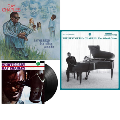 Ray Charles - Best Of Ray Charles: The Atlantic Years (2LP/White Vinyl) & Message From The People (140G) & What'd I Say (180G)