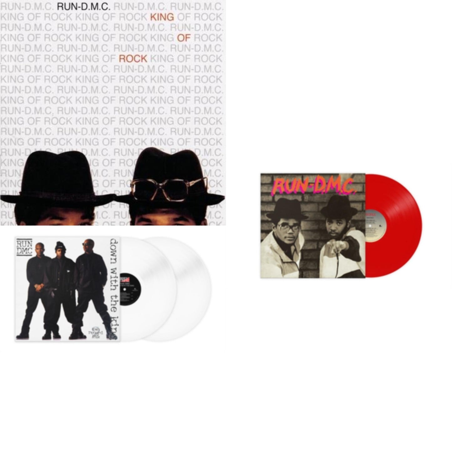 King Of Rock (Numbered/180G) & Down With The King (2LP) & Run Dmc (Red LP Vinyl)