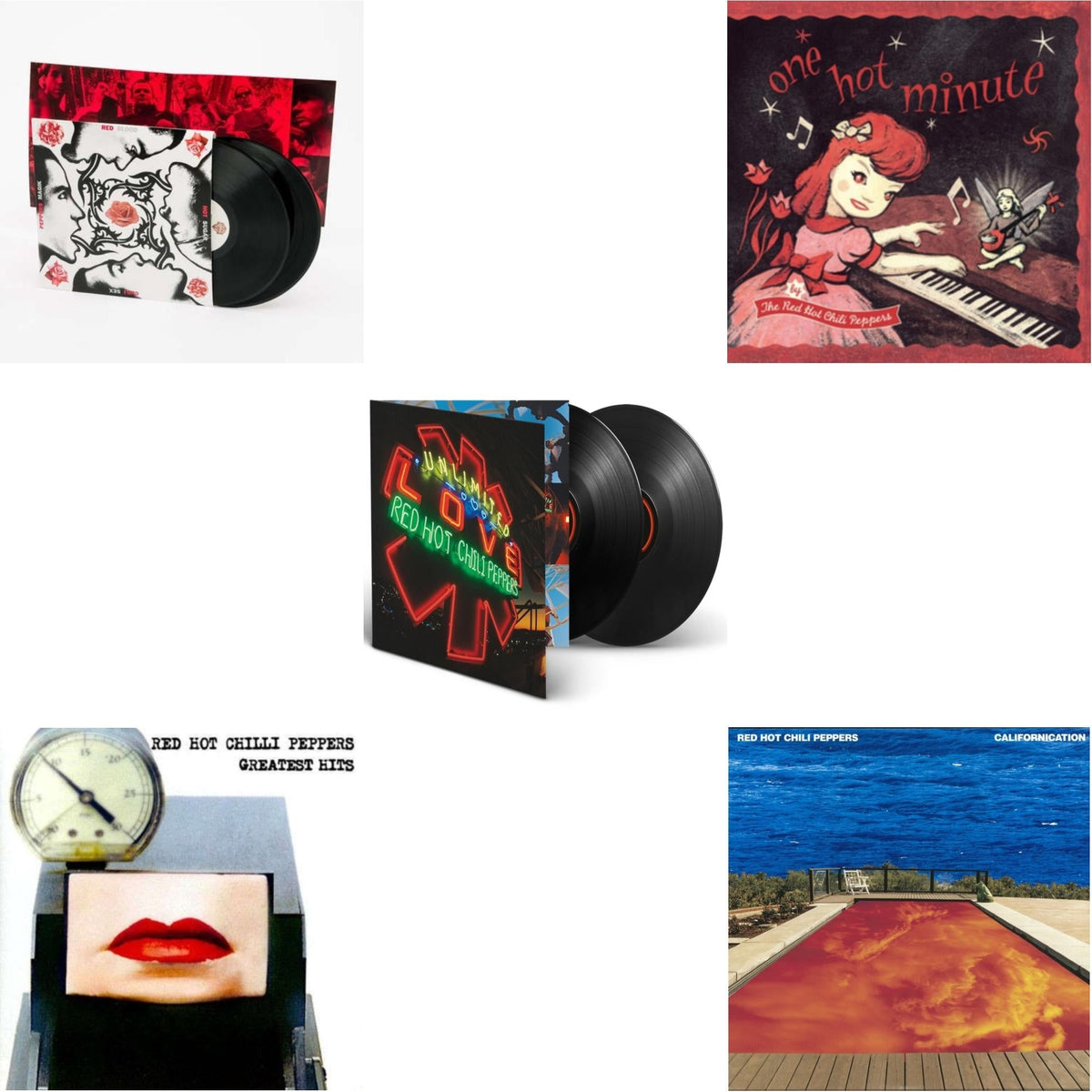 Californication (2LP/180G) & Greatest Hits (X) & Unlimited Love (Deluxe/2LP) & One Hot Minute & Blood Sugar Sex Magik