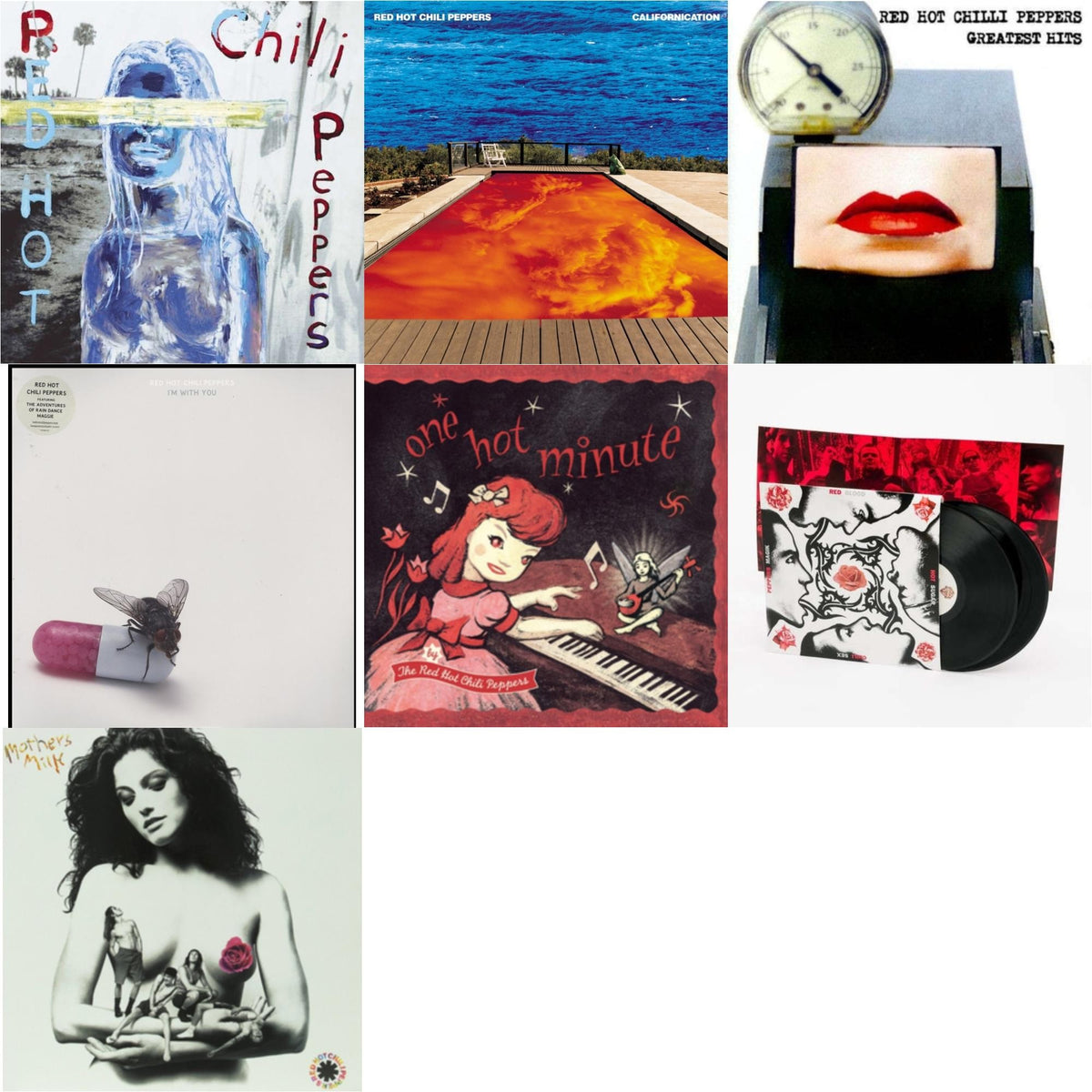 By The Way & Californication (2LP/Red & Blue Vinyl) & Greatest Hits (X) & I'm With You & One Hot Minute & Blood Sugar Sex Magik & Mother's Milk