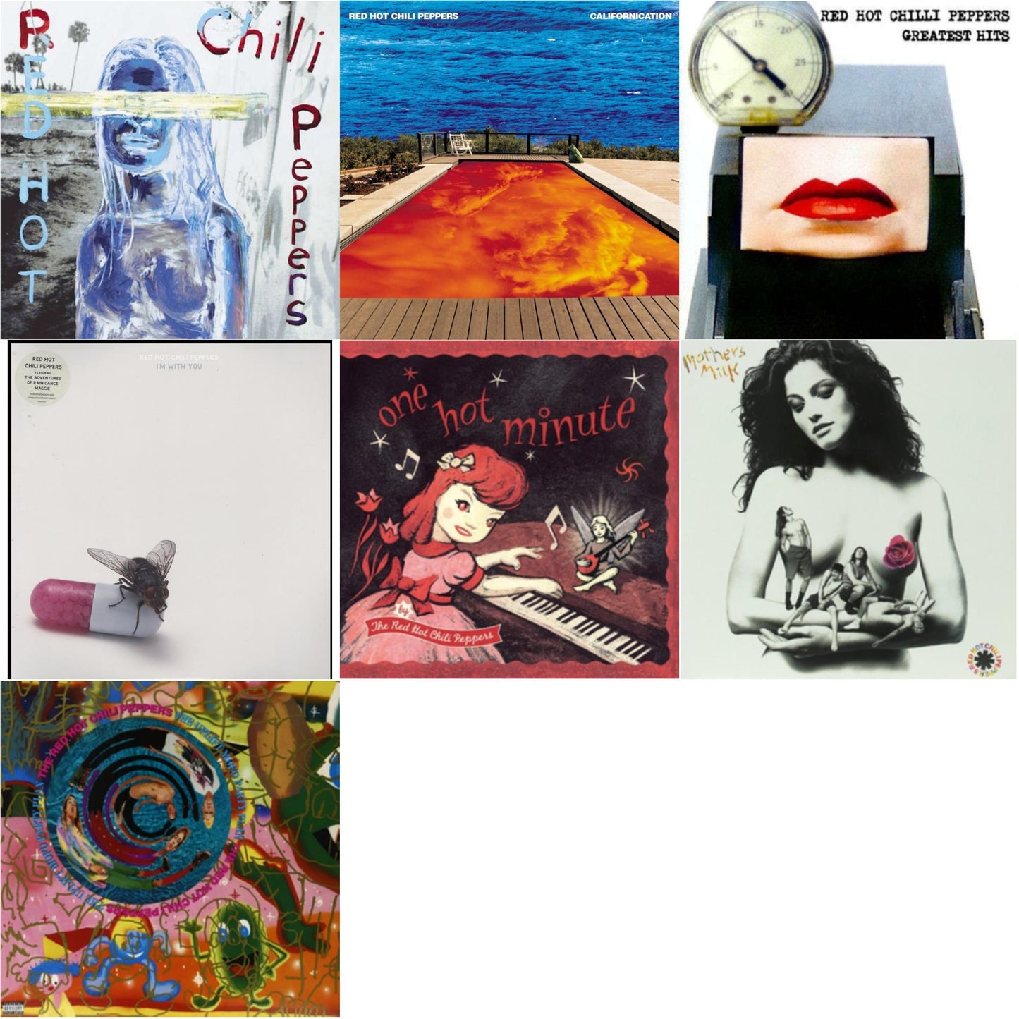 By The Way & Californication (2LP/Red & Blue Vinyl) & Greatest Hits (X) & I'm With You & One Hot Minute & Mother's Milk & Uplift Mofo Party Plan