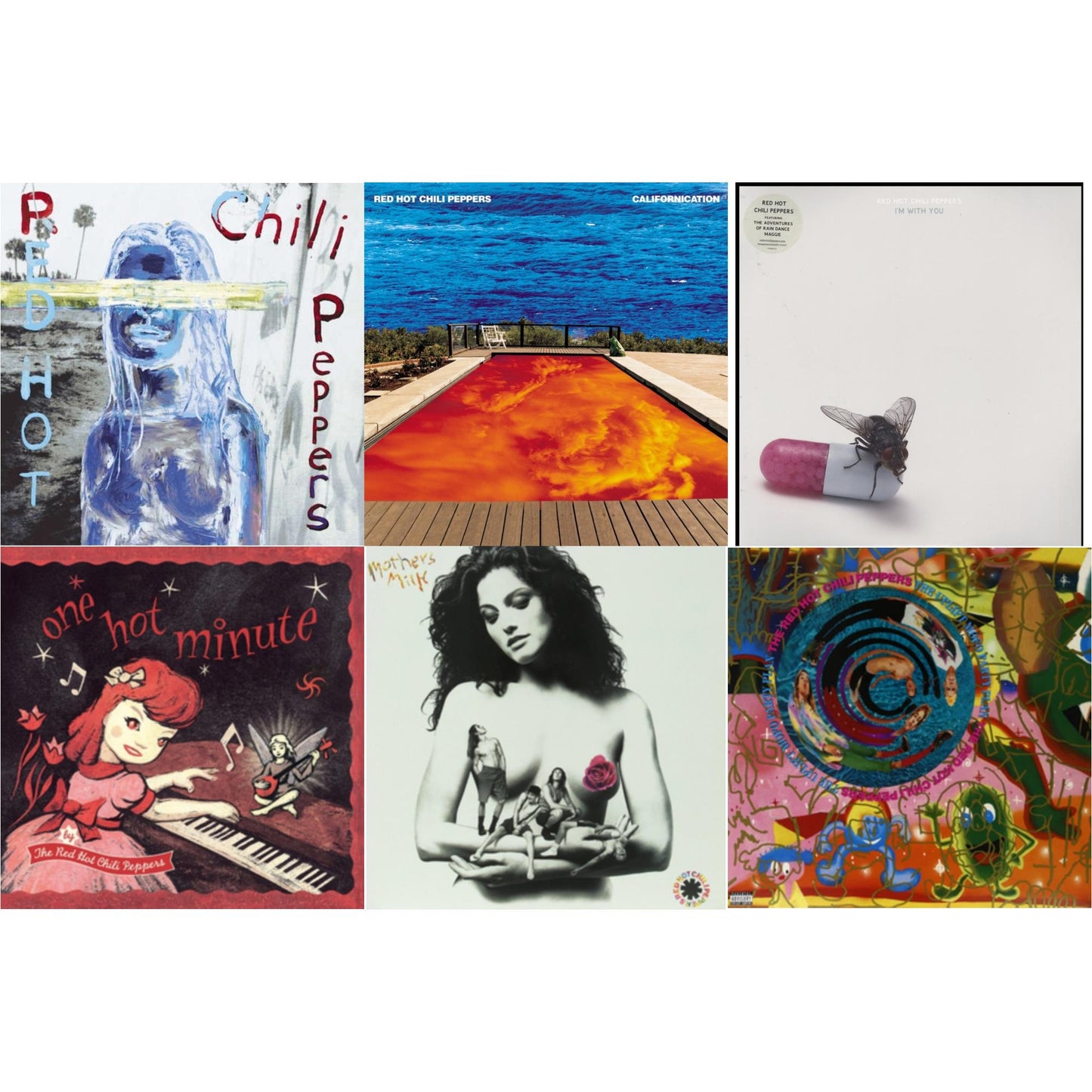 By The Way & Californication (2LP/Red & Blue Vinyl) & I'm With You & One Hot Minute & Mother's Milk & Uplift Mofo Party Plan