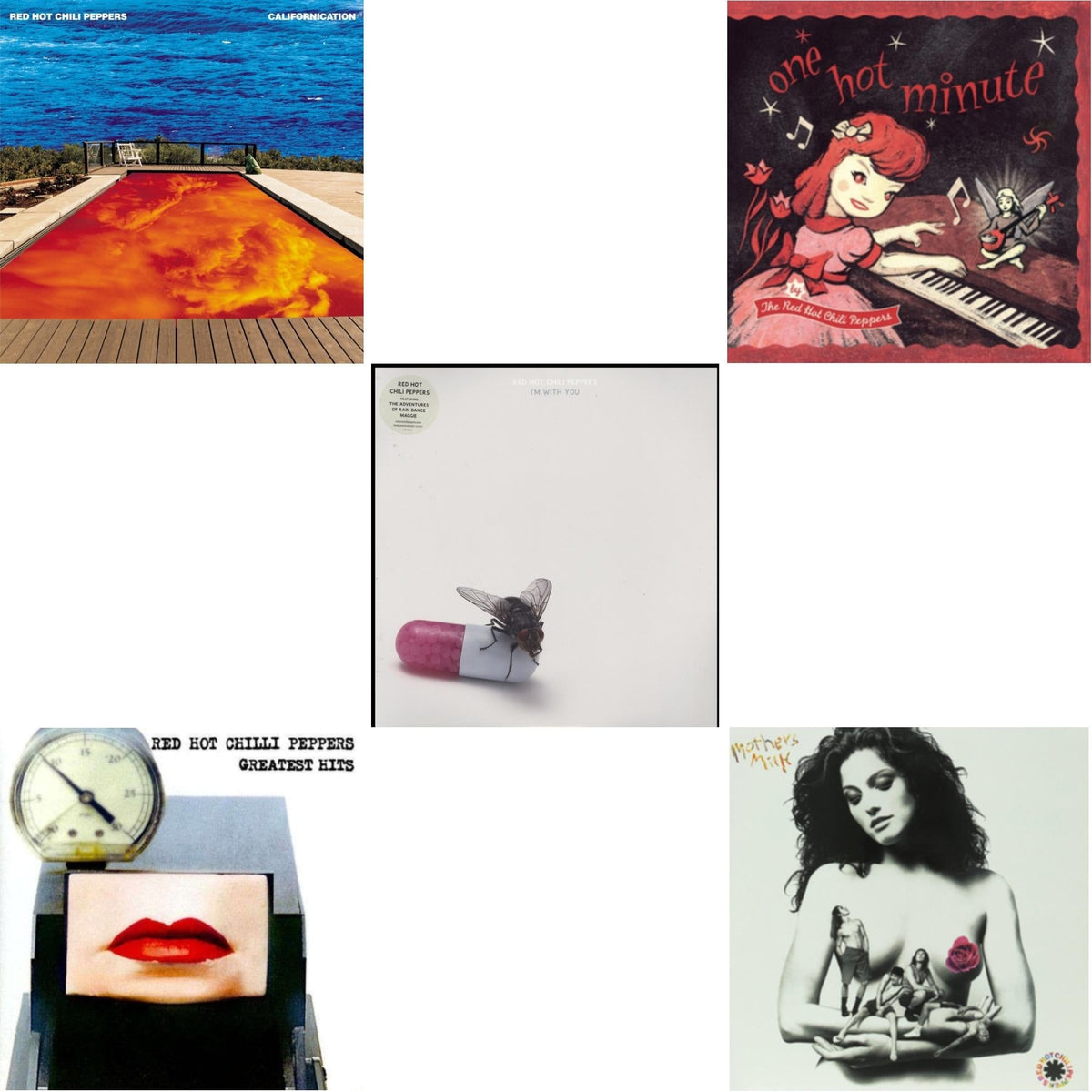 Californication (2LP/Red & Blue Vinyl) & Greatest Hits (X) & I'm With You & One Hot Minute & Mother's Milk