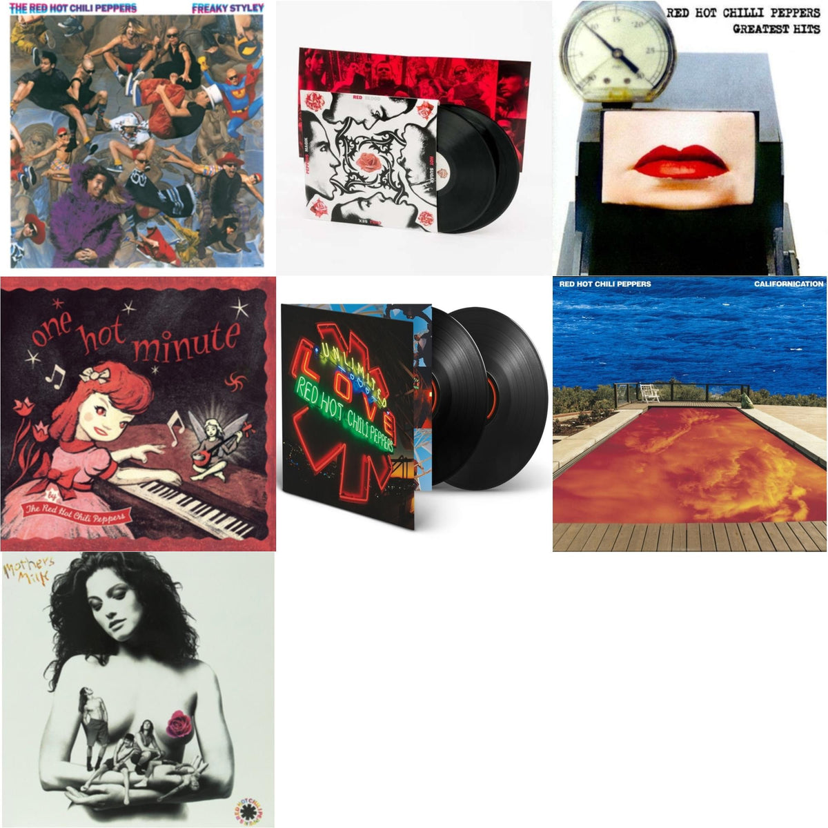 Californication (2LP/180G) & Greatest Hits (X) & Unlimited Love (Deluxe/2LP) & One Hot Minute & Blood Sugar Sex Magik & Freaky Styley & Mother's Milk