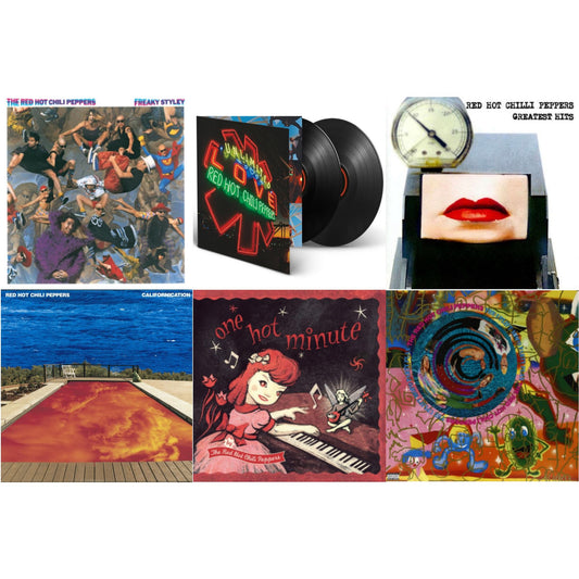 This is a 6 LP Vinyl SKU bundle.
1.This LP Vinyl is brand new.Format: LP VinylMusic Style: Alternative RockThis item's title is: Freaky StyleyArtist: Red Hot Chili PeppersLabel: Enigma (4)Barcode: 5099969817113Release Date: 6/16/2009
2.This LP Vinyl is brand new.