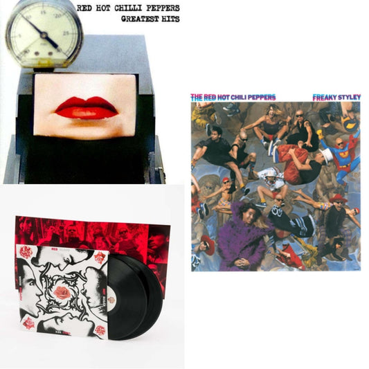 This is a 3 LP Vinyl SKU bundle.
1.This LP Vinyl is brand new.Format: LP VinylMusic Style: Alternative RockThis item's title is: Greatest Hits (X)Artist: Red Hot Chili PeppersLabel: WARNER BROS.Barcode: 093624854517Release Date: 5/13/2016
2.This LP Vinyl is brand new.