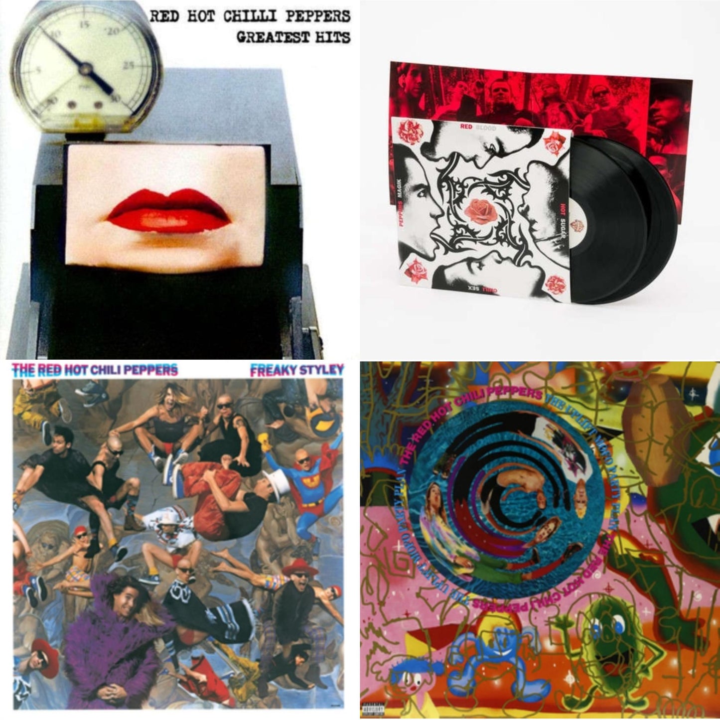 Greatest Hits (X) & Blood Sugar Sex Magik & Freaky Styley & Uplift Mofo Party Plan