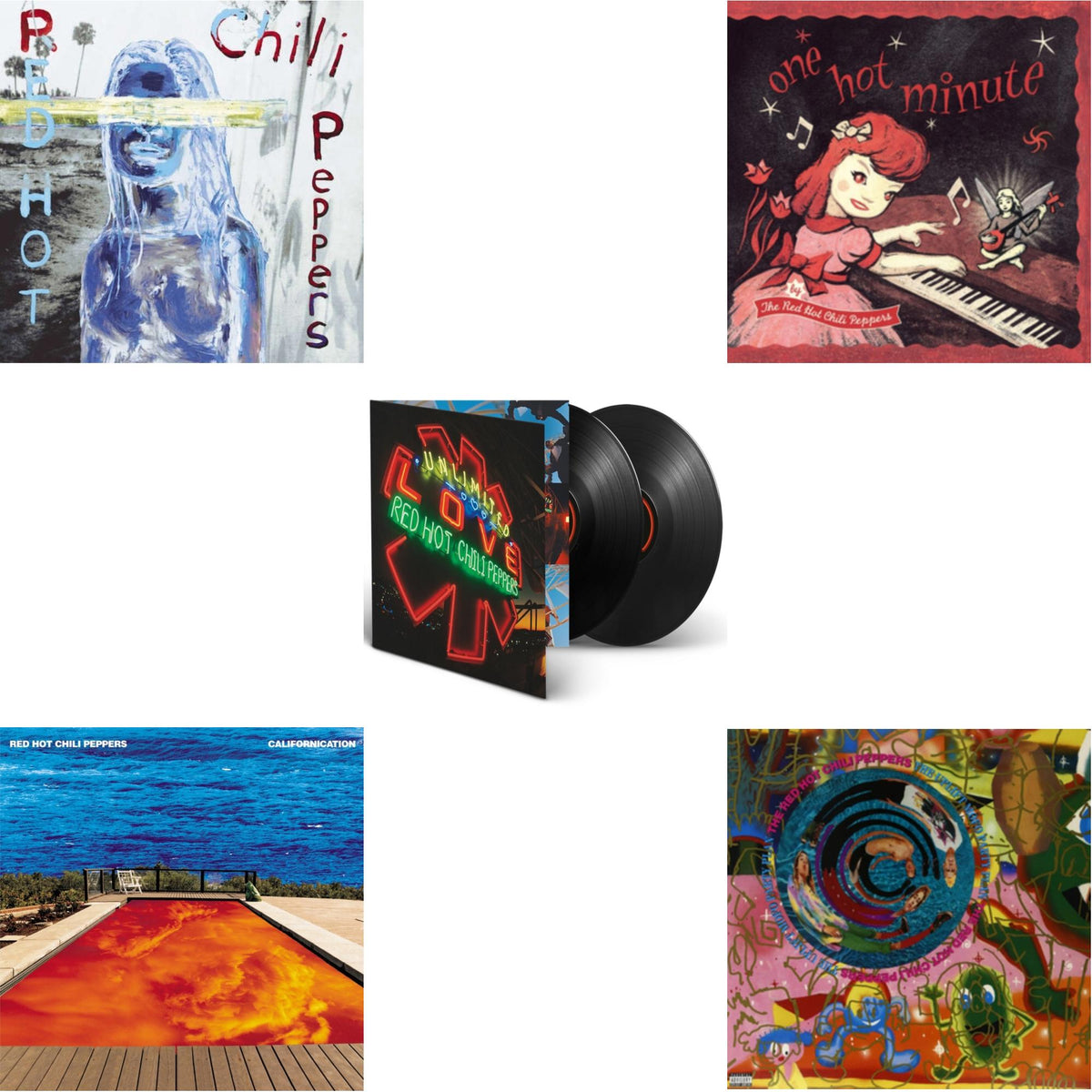 By The Way & Californication (2LP/Red & Blue Vinyl) & Unlimited Love (Deluxe/2LP) & One Hot Minute & Uplift Mofo Party Plan