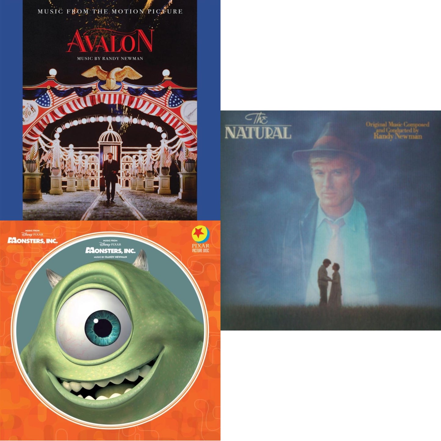 This is a 3 LP Vinyl SKU bundle.
1.This LP Vinyl is brand new.Format: LP VinylMusic Style: SoundtrackThis item's title is: Music From Monsters, Inc. (Picture Disc)Artist: Randy NewmanLabel: WALT DISNEY RECORDSBarcode: 050087482930Release Date: 1/7/2022
2.This LP Vinyl is brand new.