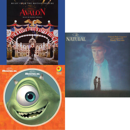 This is a 3 LP Vinyl SKU bundle.
1.This LP Vinyl is brand new.Format: LP VinylMusic Style: SoundtrackThis item's title is: Music From Monsters, Inc. (Picture Disc)Artist: Randy NewmanLabel: WALT DISNEY RECORDSBarcode: 050087482930Release Date: 1/7/2022
2.This LP Vinyl is brand new.