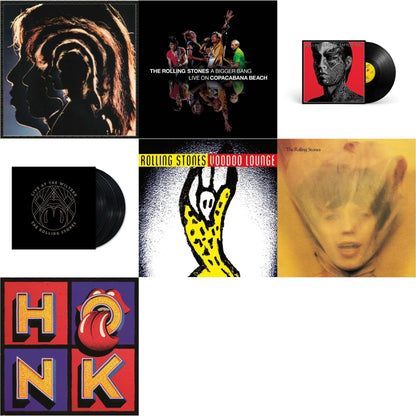 Rolling Stones - Hot Rocks 1964-1971 (2LP) & Bigger Bang Live On Copacabana Beach (Multi Color Vinyl/3LP) & Tattoo You (2021 Remaster) & Live At The Wiltern (3LP) & Voodoo Lounge (30Th Anniversary) (Red/Yellow Vinyl/2LP) & Goats Head Soup (2LP 2020