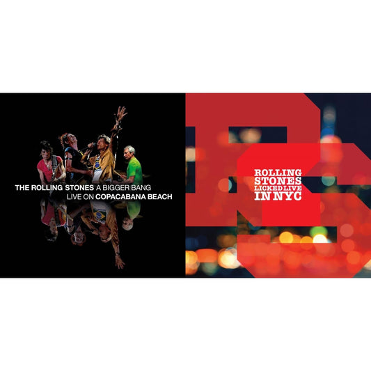 Bigger Bang Live On Copacabana Beach (Multi Color Vinyl/3LP) & Licked Live In Nyc (White Vinyl/3LP)