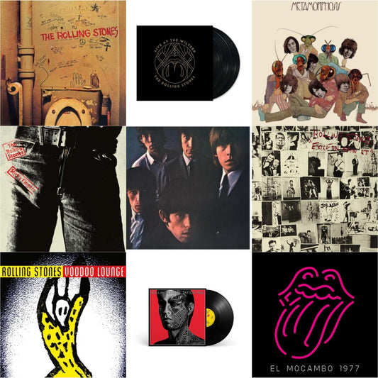 Beggars Banquet & Rolling Stones No.2 (180G) & Metamorphosis & Tattoo You (2021 Remaster) & Live At The El Mocambo (4LP) & Live At The Wiltern (3LP) & Voodoo Lounge (30Th Anniversary) (Red/Yellow Vinyl/2LP) & Sticky Fingers & Exile On Main Street (2LP)