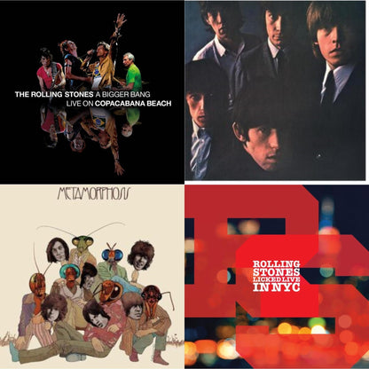 Rolling Stones - Rolling Stones No.2 (180G) & Metamorphosis & Bigger Bang Live On Copacabana Beach (Multi Color Vinyl/3LP) & Licked Live In Nyc (White Vinyl/3LP)