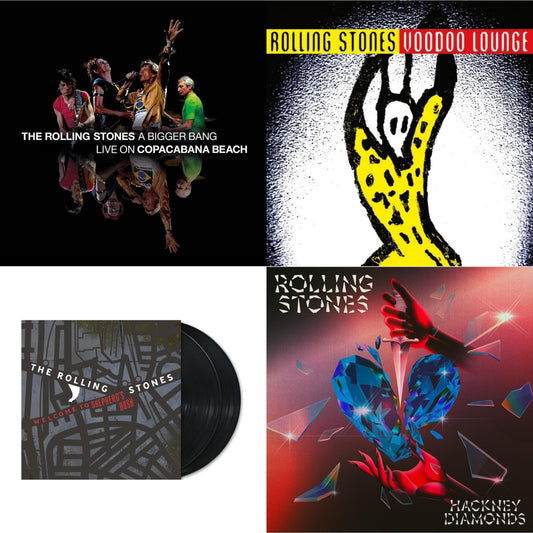 Bigger Bang Live On Copacabana Beach (Multi Color Vinyl/3LP) & Voodoo Lounge (30Th Anniversary) (Red/Yellow Vinyl/2LP) & Welcome To Shepherd's Bush (180G/2LP) & Hackney Diamonds (1 Year Anniversary/Clear/Blue Splatter Vinyl/2LP)