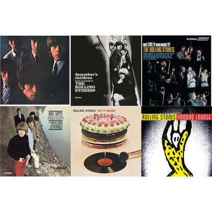 Rolling Stones No.2 (180G) & December's Children (& Everybody's) & Got Live If You Want It! & Big Hits (High Tide Green Grass LP Vinyl) & Let It Bleed (50Th Anniversary Edition) & Voodoo Lounge (30Th Anniversary) (Red/Yellow Vinyl/2LP)