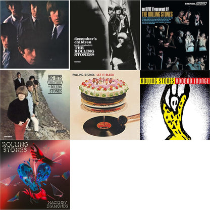 Rolling Stones - Rolling Stones No.2 (180G) & December's Children (& Everybody's) & Got Live If You Want It! & Big Hits (High Tide Green Grass LP Vinyl) & Let It Bleed (50Th Anniversary Edition) & Voodoo Lounge (30Th Anniversary) (Red/Yellow