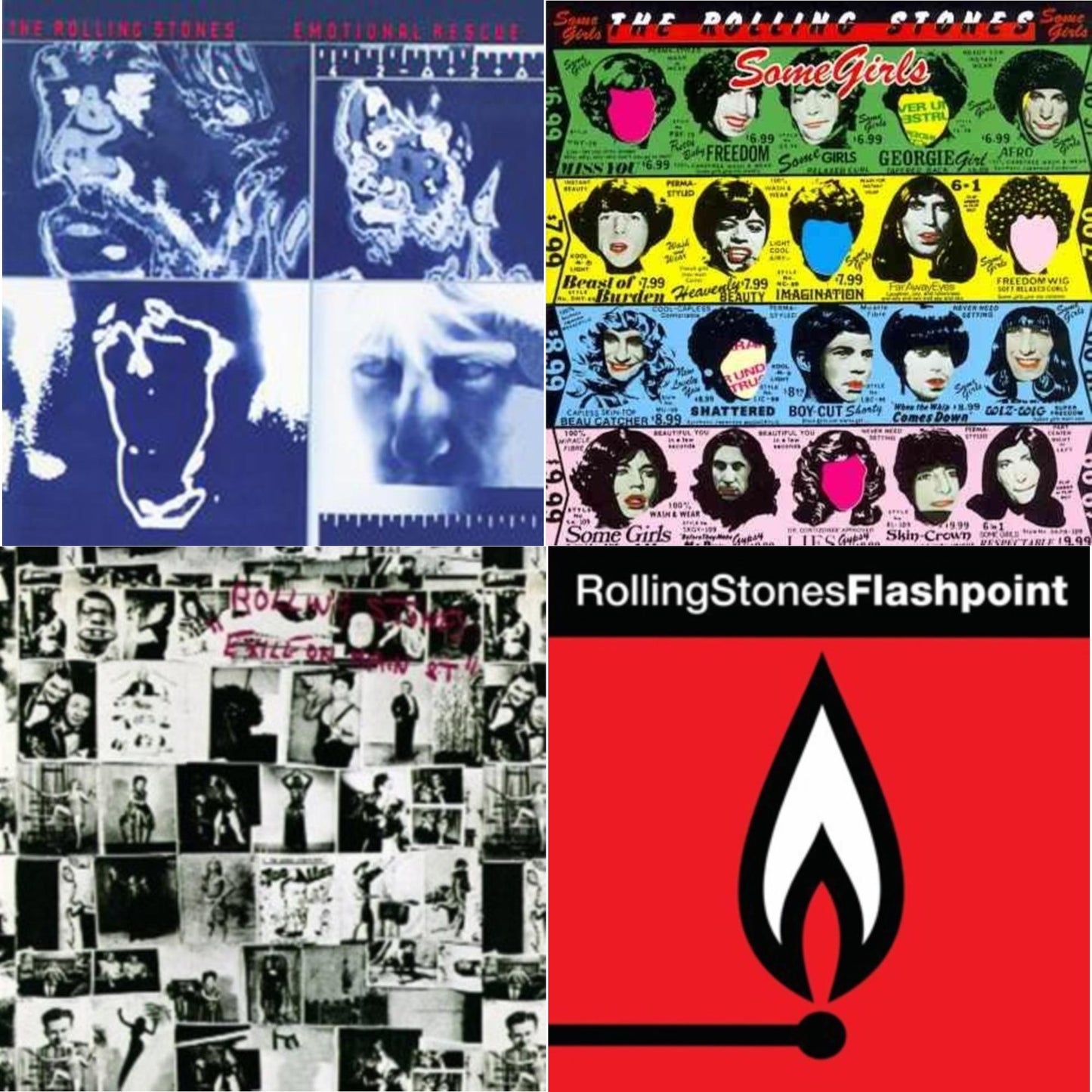 Emotional Rescue & Some Girls & Exile On Main Street & Flashpoint