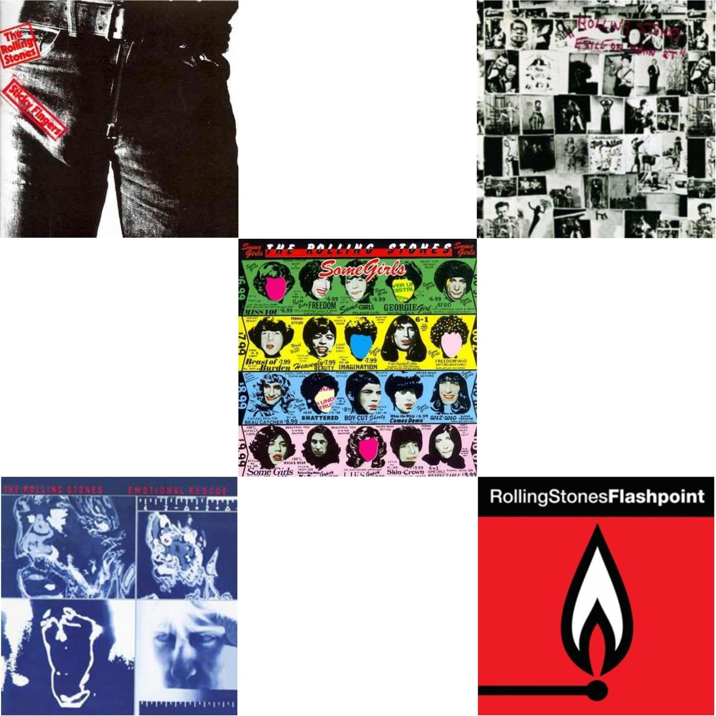 Sticky Fingers & Emotional Rescue & Some Girls & Exile On Main Street & Flashpoint