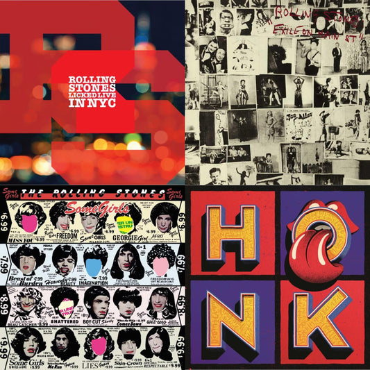 Licked Live In Nyc (White Vinyl/3LP) & Exile On Main Street (2LP) & Some Girls & Honk (Translucent Red Vinyl/2LP)