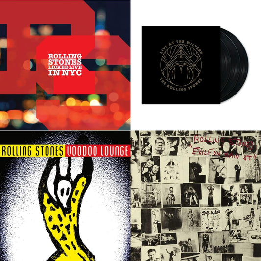 Licked Live In Nyc (White Vinyl/3LP) & Live At The Wiltern (3LP) & Voodoo Lounge (30Th Anniversary) (Red/Yellow Vinyl/2LP) & Exile On Main Street (2LP)