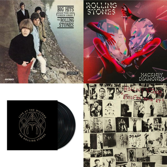 Big Hits (High Tide Green Grass LP Vinyl) & Hackney Diamonds & Live At The Wiltern (3LP) & Exile On Main Street (2LP)